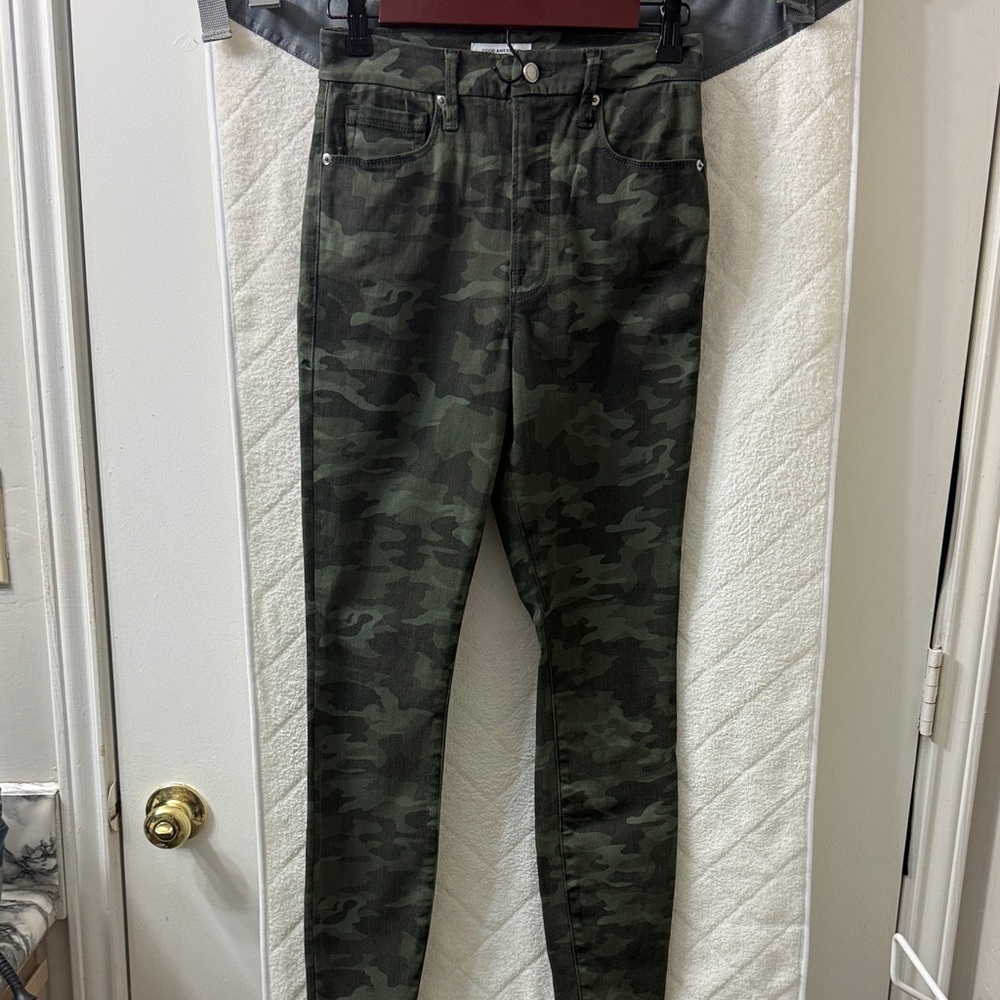 Women Camouflage Good Waist Jeans